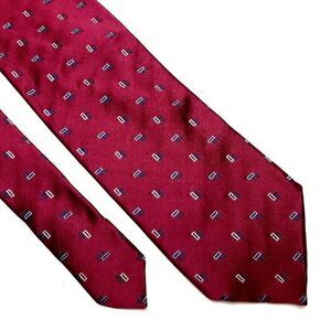 Hart Schaffner Marx Purple Silk Tie Woven‎ Geometric Classic